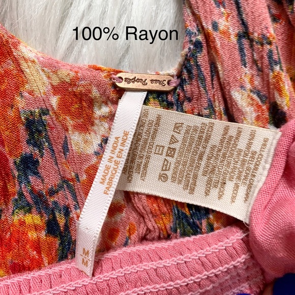 SOLD-Free People Twist Back Boho Floral Dress - Picture 10 of 12